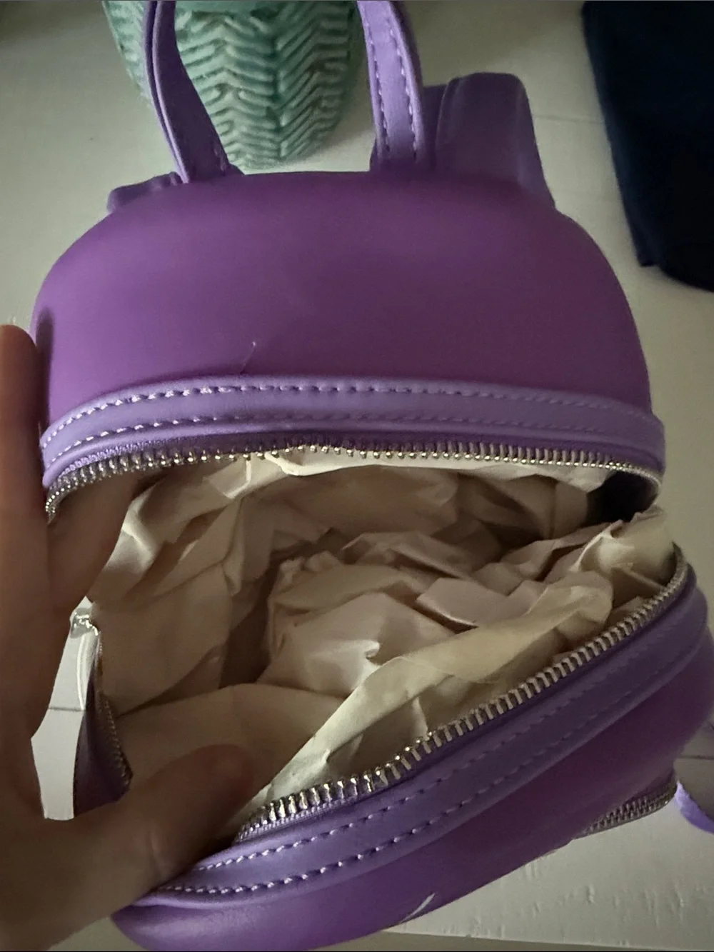 Loungefly Purple Geometric Mini Backpack